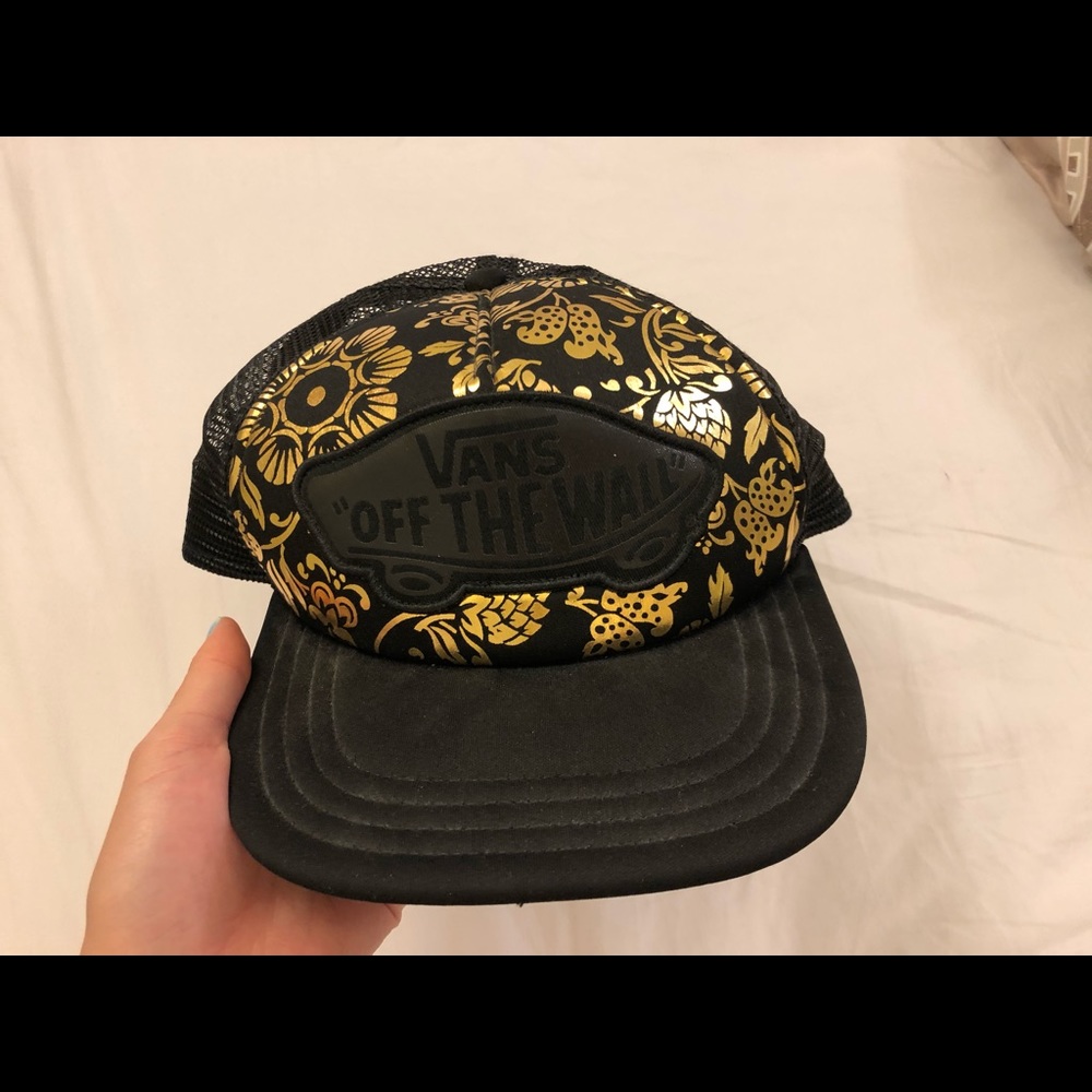 vans golden floral cap hat